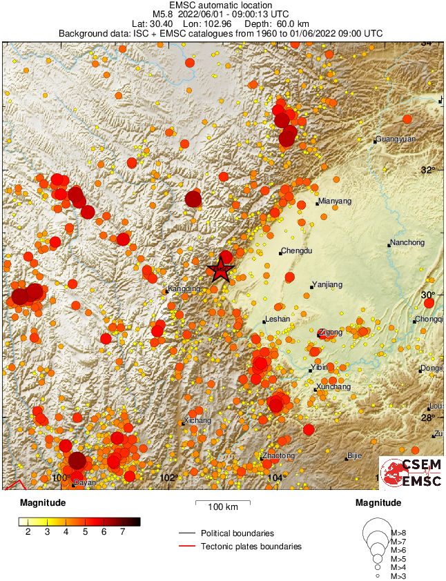 sichuan china m5-9 earthquake june 1 2022 emsc rs