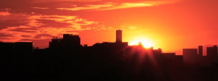 tokyo sunset japan