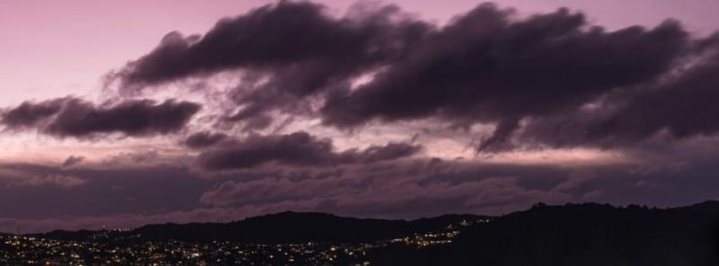 Volcanic twilights over New Zealand