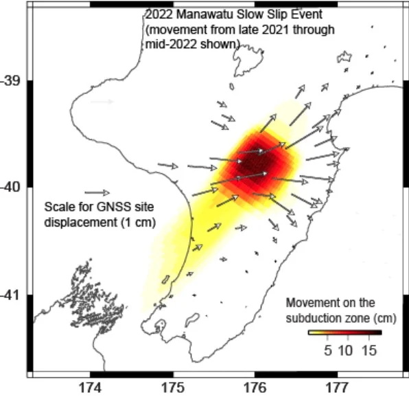 2022 Manawatū slow-slip event