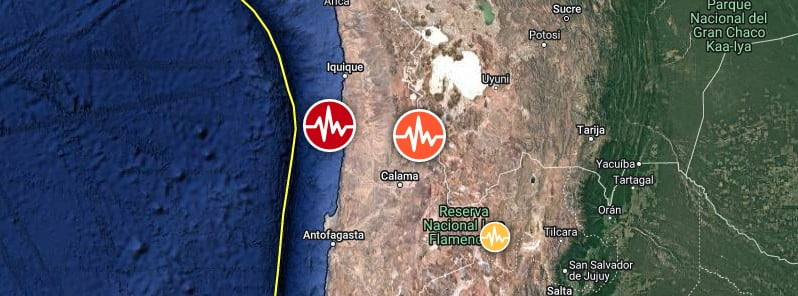antofagasta chile earthquake july 28 2022 location map