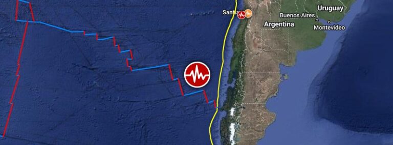 chile earthquake m6-4 july 15 2022 location map