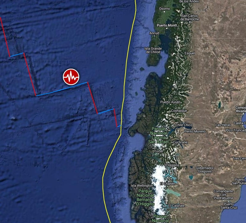 chile earthquake m6-4 july 15 2022 location map bg