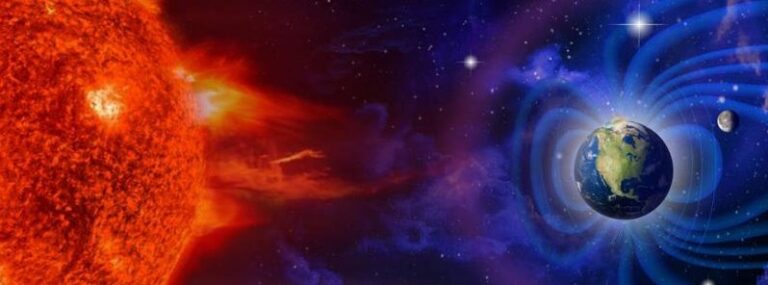 sun interacting with earth's magnetosphere