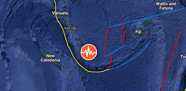 M6.1 earthquake hits southeast of the Loyalty Islands, New Caledonia