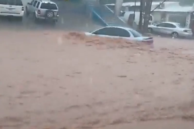 Severe flash flood in Sonora, Mexico