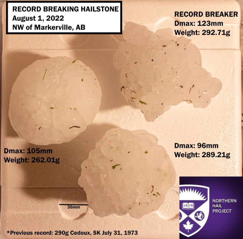 canada sets new record for largest hailstone recorded comp