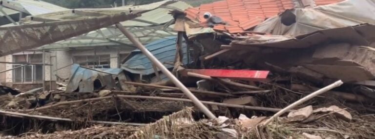 qinghai damage after flood china august 2022