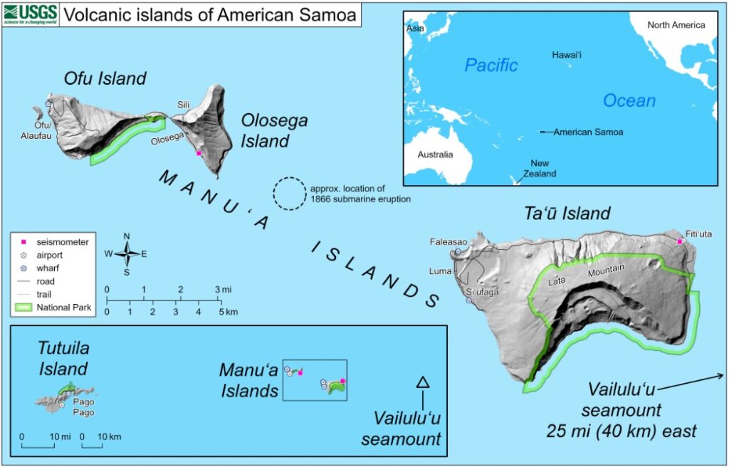 volcanic islands of american samoa