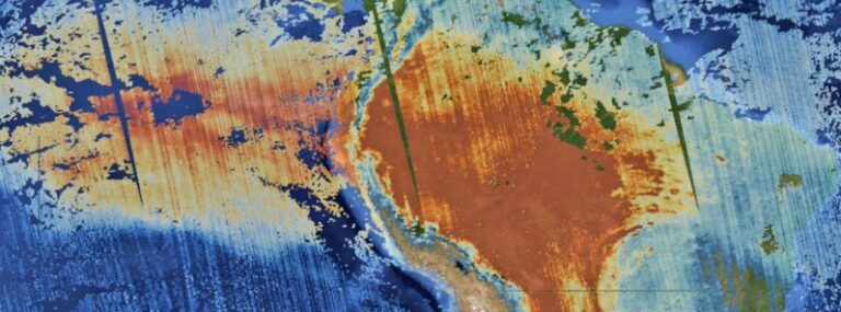 huge smoke cloud and hig carbon monoxide concentrations brazil wildfires