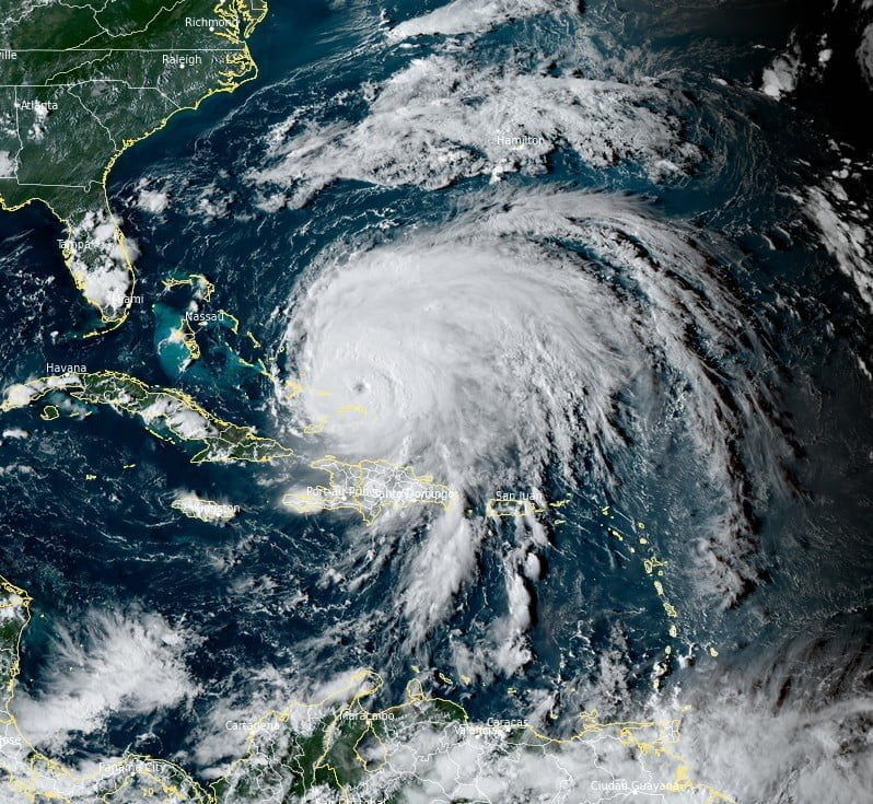 hurricane fiona at 0650z september 21 2022 bg