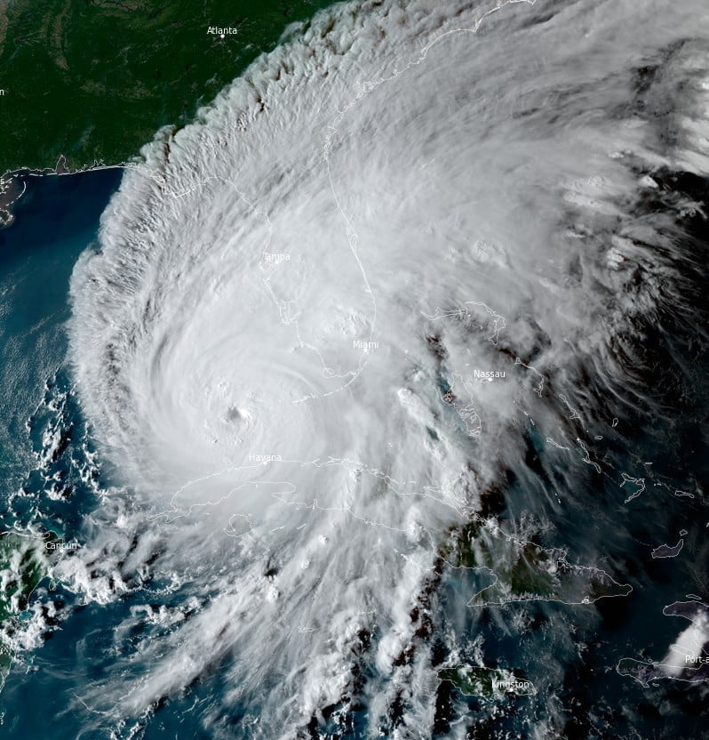 hurricane ian at 22z september 27 2022