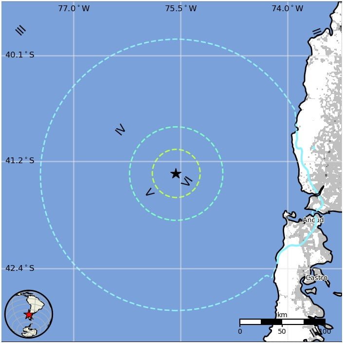 m6-1 earthquake chile september 23 2022 usgs epe