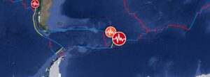 Shallow M6.5 earthquake hits east of the South Sandwich Islands