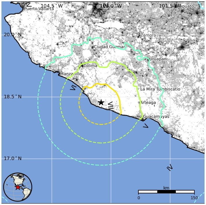 m7-6 mexico earthquake september 19 2022 usgs epe