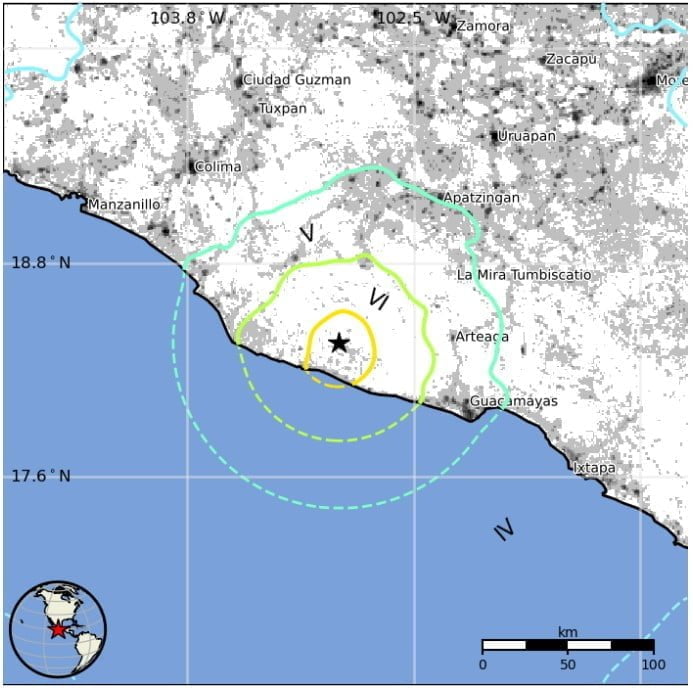 michoacan mexico m6-7 earthquake september 22 2022 usgs epe