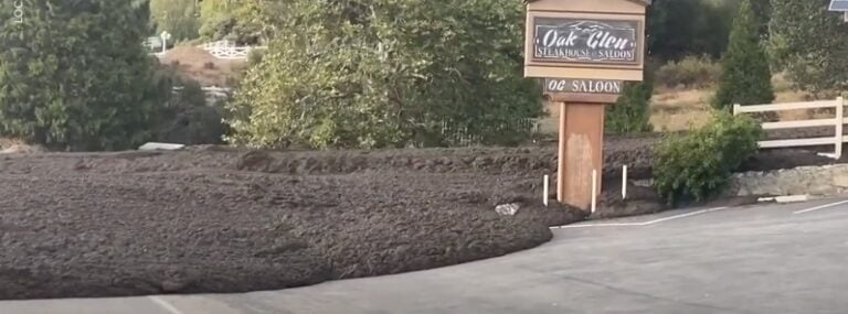 oak glen mudslide september 2022