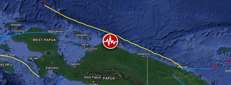 Two shallow M6.2 earthquakes hit Papua, Indonesia