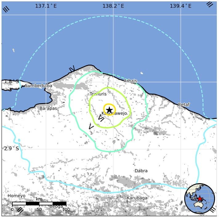 papua indonesia m6-2 earthquakes september 9 and 10 2022 usgs epe