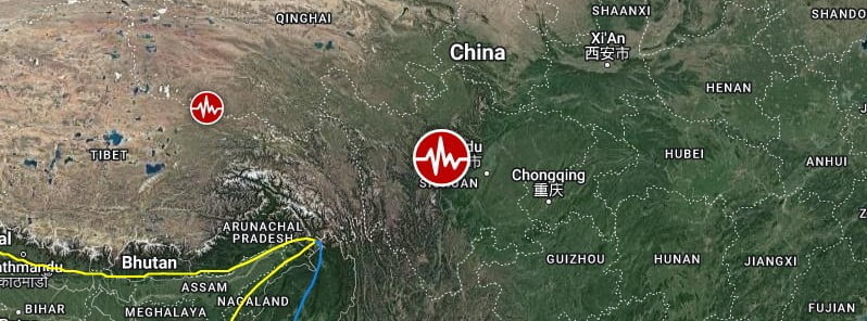 sichuan m6-6 earthquake china september 5 2022 location map f