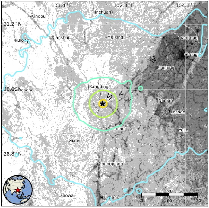 sichuan m6-6 earthquake china september 5 2022 usgs epe