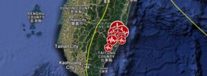 Very strong M6.9 earthquake hits southeastern Taiwan