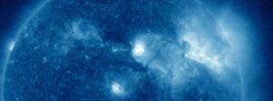 M3.9 and M1.5 solar flares erupt from AR 3112