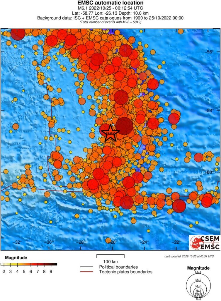 M6-3 earthquake october 25 2022 south sandwich islands emsc rs
