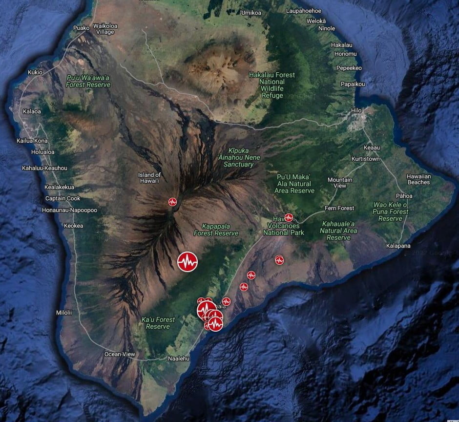 hawaii earthquakes october 15 2022 bg