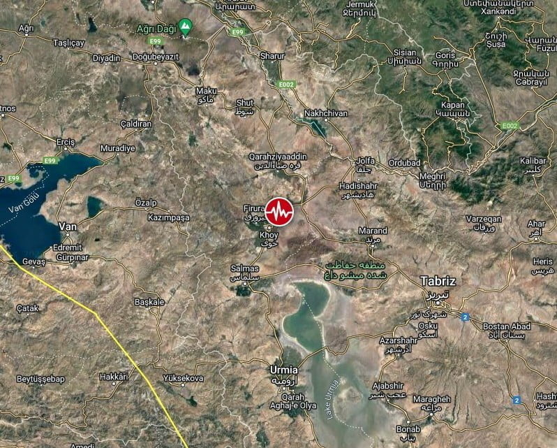 iran m5-6 earthquake october 5 2022 location map bg