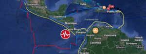 Strong and shallow M6.3 earthquake hits off the coast of Central America