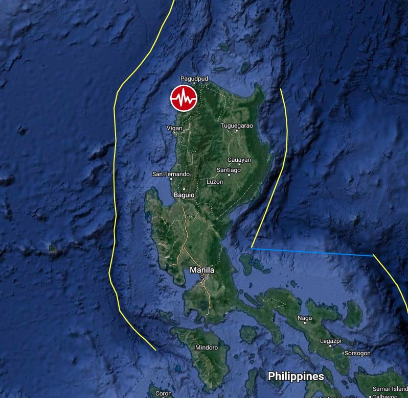 m6-5 earthquake luzon philippines october 25 2022 location map bg