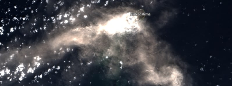 Increased ash emissions at Nishinoshima volcano, Japan