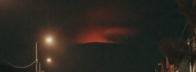 nyiragongo red glow october 11 2022
