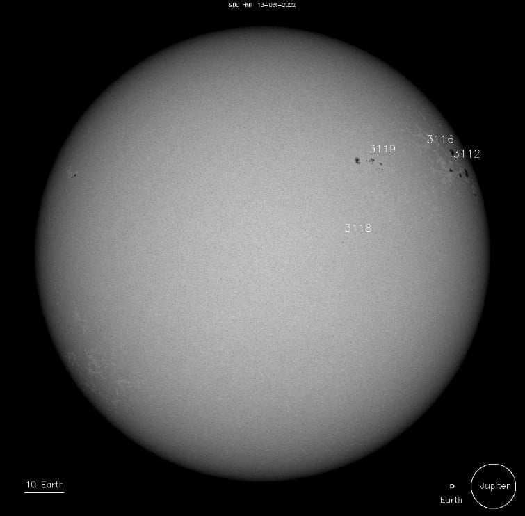 sunspots on october 13 2022