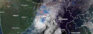 Tropical Cyclone “Sitrang” strengthening on its way toward Bangladesh