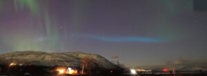 Mysterious ribbon of blue light appears over Sweden