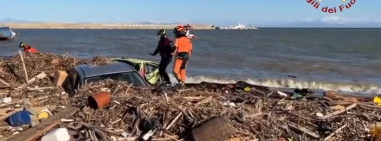 Widespread destruction after massive landslide hits the island of Ischia, Italy - november 26 2022