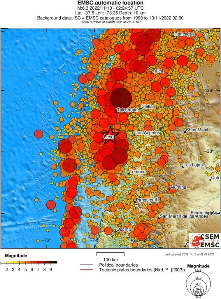 bio-bio chile earthquake november 13 2022 emsc rs