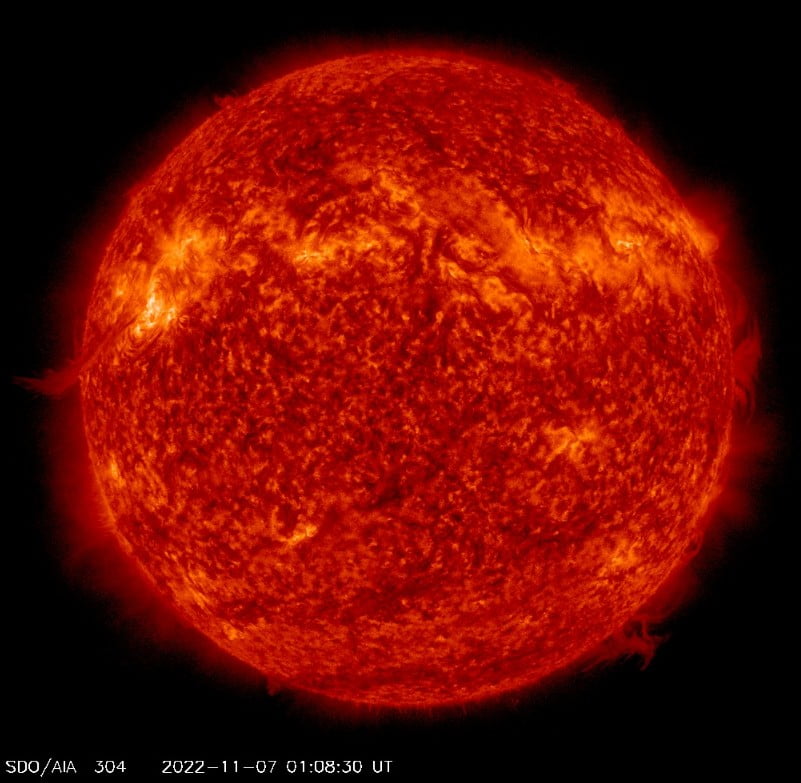 cme produced by m5-2 solar flare on november 7 2022 bg
