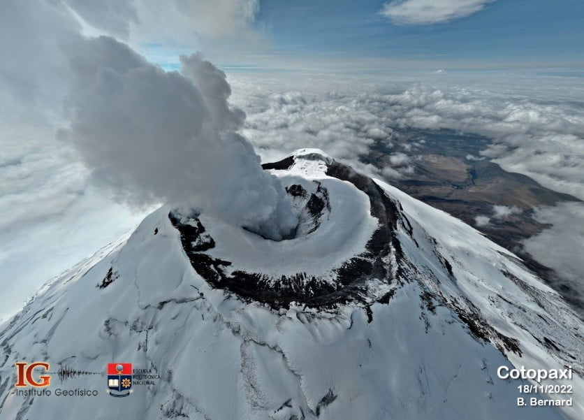 cotopaxi volcano ecuador november 18 2022