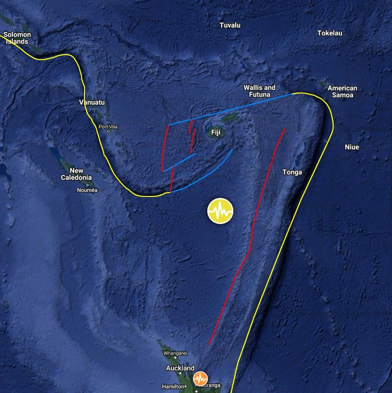 deep earthquakes south of fiji islands on november 9 2022 bg