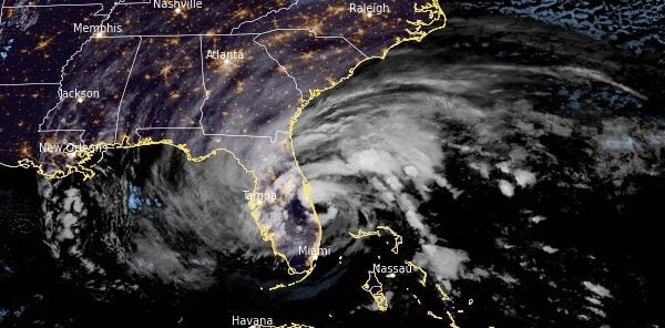 Category 1 Hurricane “Nicole” makes landfall just south of Vero Beach, Florida