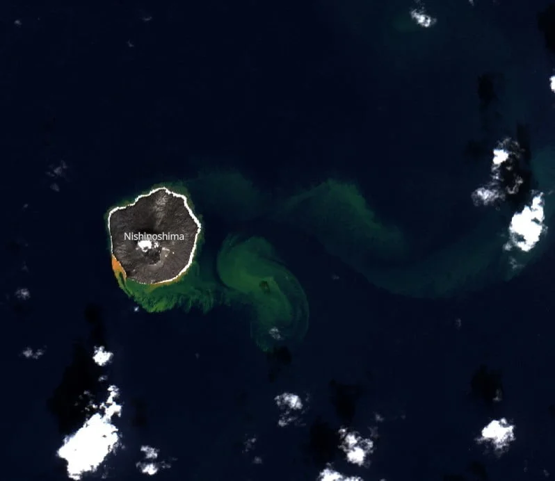 nishinoshima november 22 2022 sentinel-2 bg
