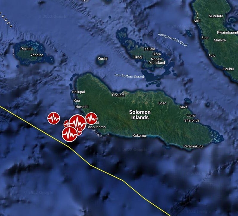 solomon islands earthquake m7-0 november 22 2022 bg