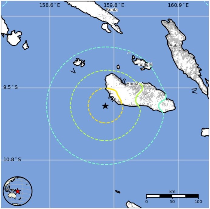solomon islands earthquake m7-0 november 22 2022 usgs epe