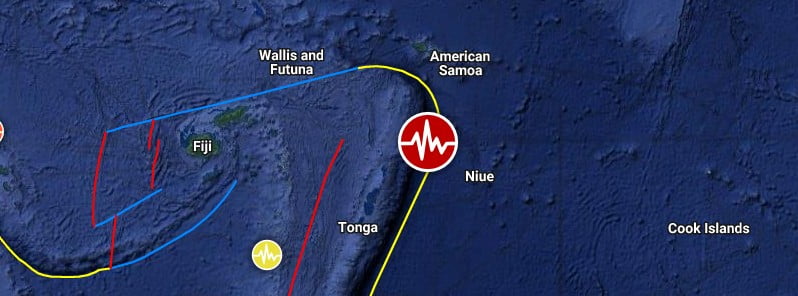 tonga islands earthquake november 11 2022 location map