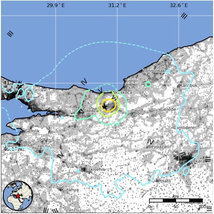 turkey m6-1 earthquake november 23 2022 usgs epe