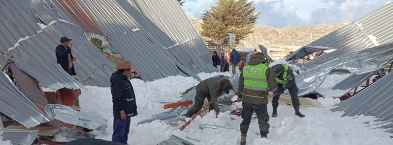 5 killed, 15 injured after structure collapses during severe hailstorm, Bolivia f