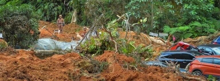 Major landslide hits camping site in Malaysia, leaving dozens dead and ...